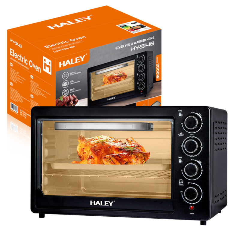 Halley HY-5148 electric oven with a capacity of 48 liters and 2000 watts.